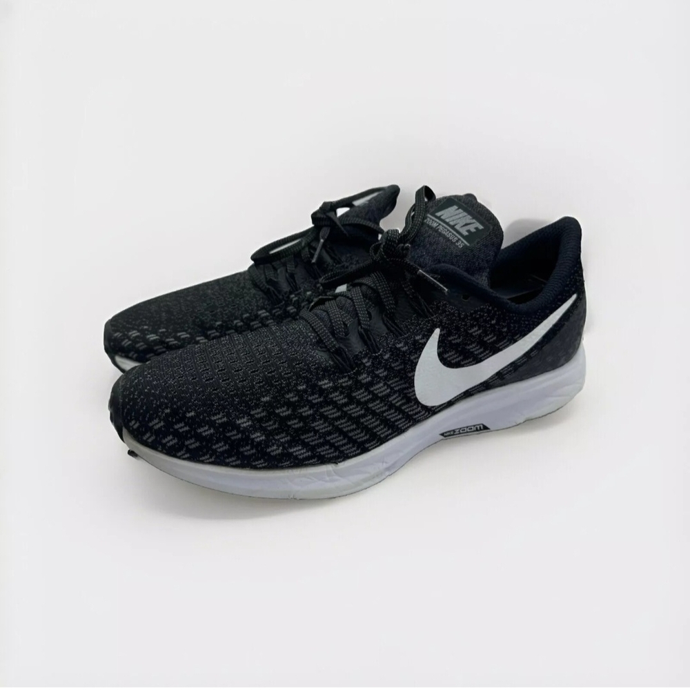 Nike Black and White Athletic Shoes with Mesh Design